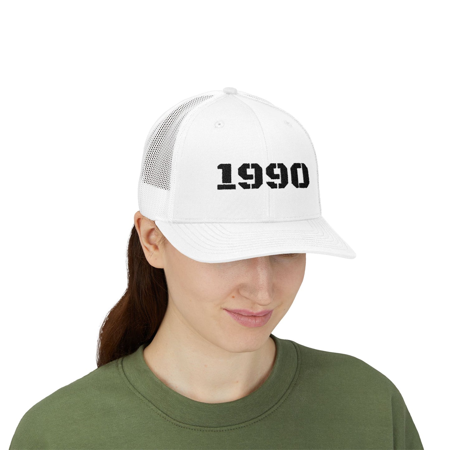 Retro 1990 Snapback Trucker Cap | Vintage Hat for 90s Nostalgia, Perfect Gift for Birthdays, Casual Wear, Summer Fun - TRV