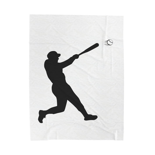 Baseball Velveteen Plush Blanket, Cozy Sports Throw, Soft Blanket for Fans, Great Gift for Baseball Lovers, Home Decor - TRV
