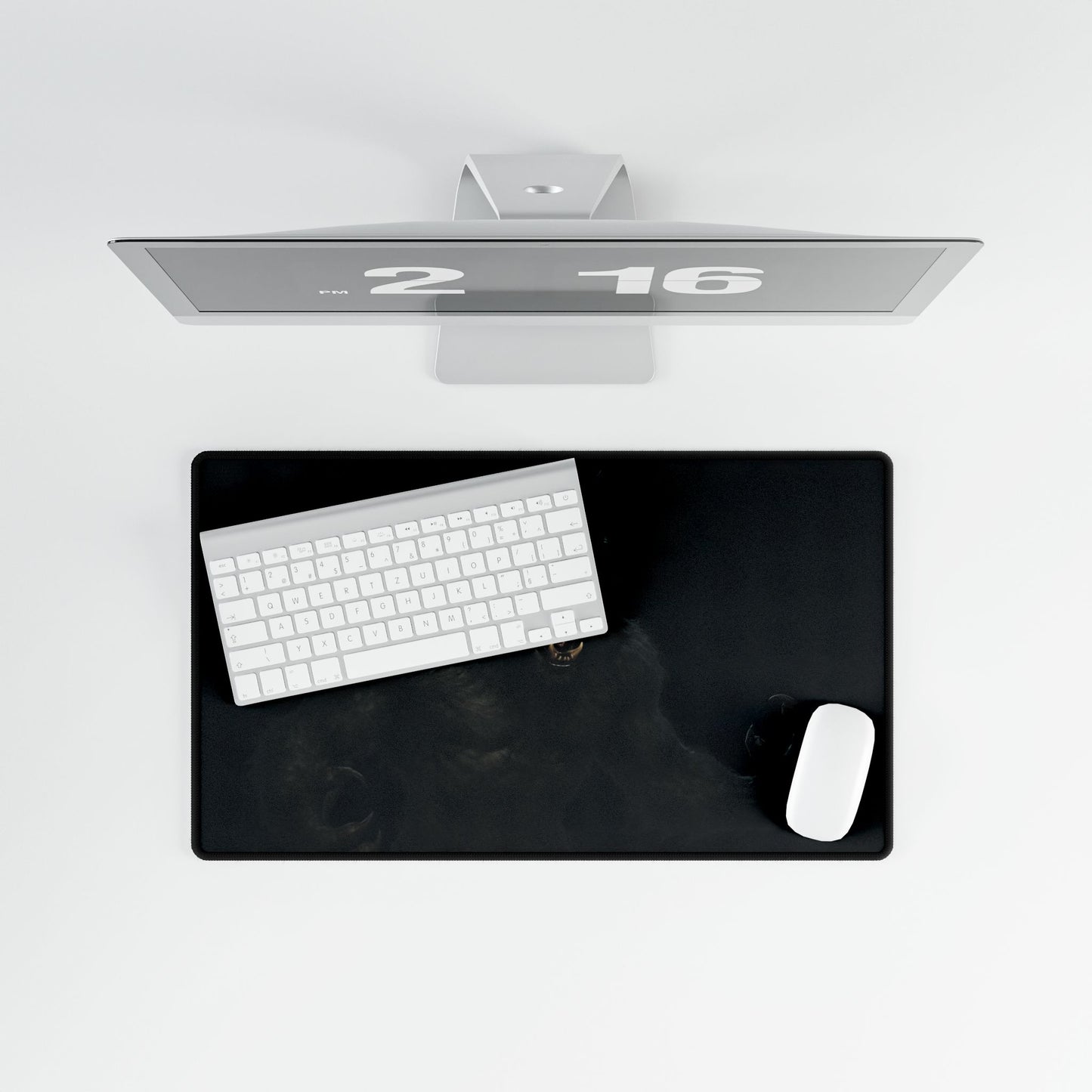Dark horror werewolf gaming desk mat by Printify, featuring a detailed illustration for PC and office mouse pad use.