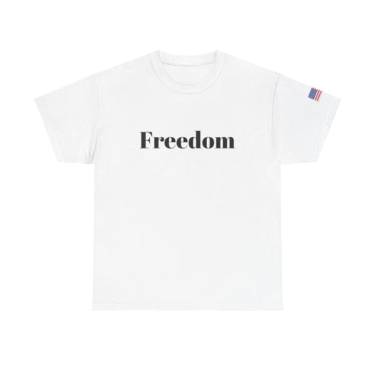Freedom script tee | T-Shirt, American flag sleeve - TRV