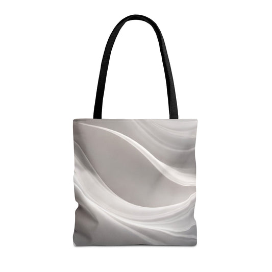 Soft marble wave tote bag by Printify featuring a stylish marble pattern and spacious design for everyday use.