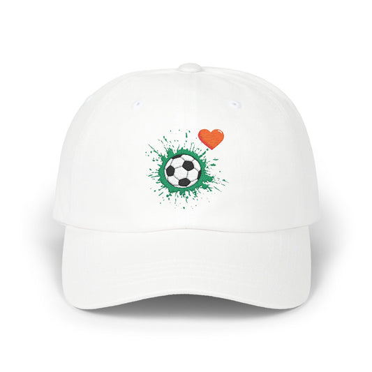 Soccer Love Dad Cap | Perfect Gift for Sports Lovers, Father's Day, Outdoor Events, Casual Wear, Adjustable Cap - TRV