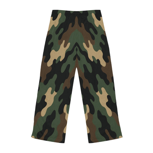 Camo Print Women's Pajama Pants | Comfortable Sleepwear for Relaxing Nights, Gift for Her, Cozy Lounge Pants, Stylish Loungewear, Camo PJs - TRV