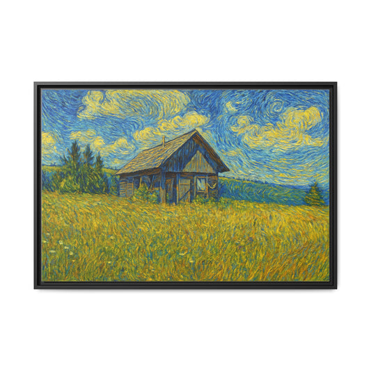 Framed Canvas Art Print, Colorful Landscape Wall Decor, Perfect Gift for Home, Office, and Art Lovers, Unique Art for Any Occasion - TRV