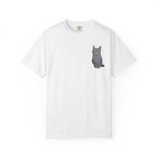 Whimsical Cat Pocket T-Shirt for Cat Lovers - TRV