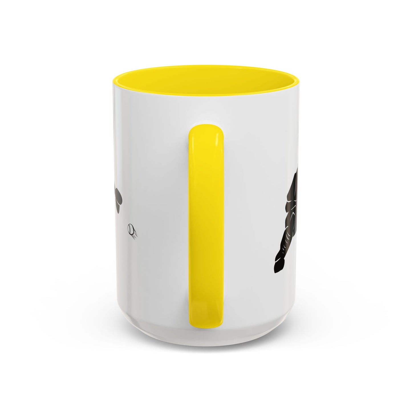 Baseball Catcher Coffee Mug, Sports Gift for Coaches, Black Accent Mug for Fans, Perfect for Birthdays & Celebrations, Unique Cup - TRV