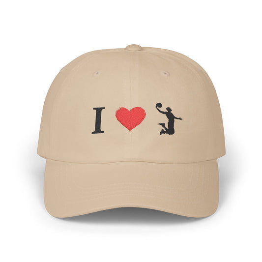 I Love Basketball Dad Cap, Casual Hat for Dads, Gift for Father's Day, Sports Lover Cap, Family Outing Accessory, Everyday Wear - TRV