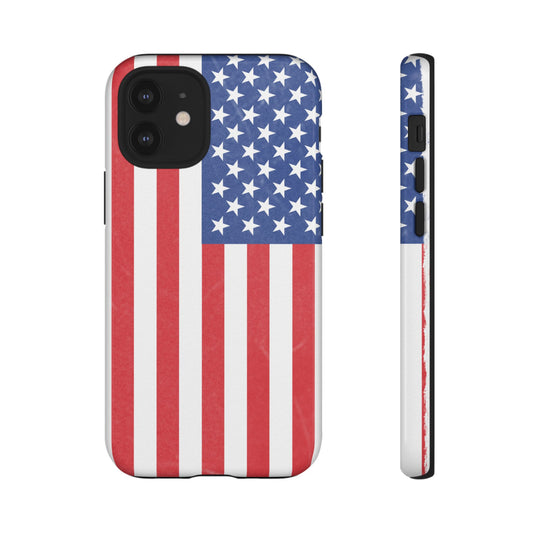 American Flag Tough Phone Case — Durable Patriotic iPhone Cover