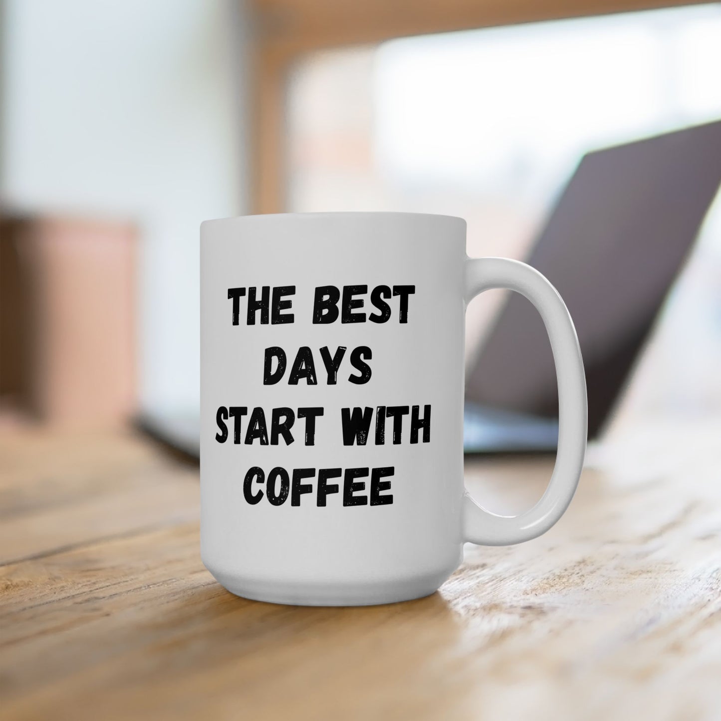 Inspirational Coffee Mug - Start Your Day Right (11oz, 15oz) - TRV
