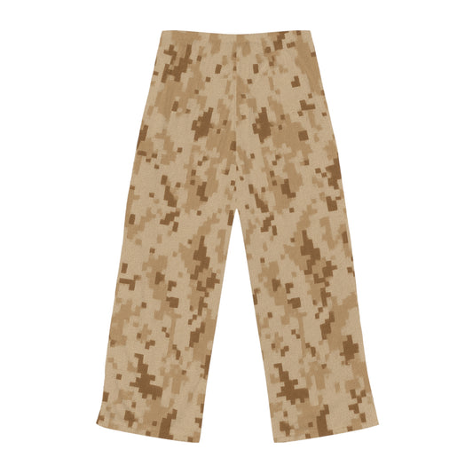 Camo Print Women's Pajama Pants, Cozy Nightwear, Relaxing Sleep Pants, Gift for Her, Lounge Pants - TRV