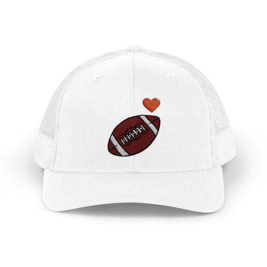 Football Love Snapback Trucker Cap, Sports Hat, Gift for Sports Fans, Casual Wear, Outdoor Activities - TRV