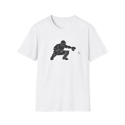 Catcher Silhouette T-Shirt — Baseball Glove Graphic Tee