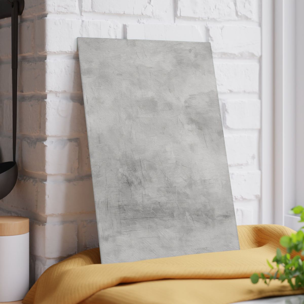 Gray Marble Glass Cutting Board — Modern Kitchen Counter Protector