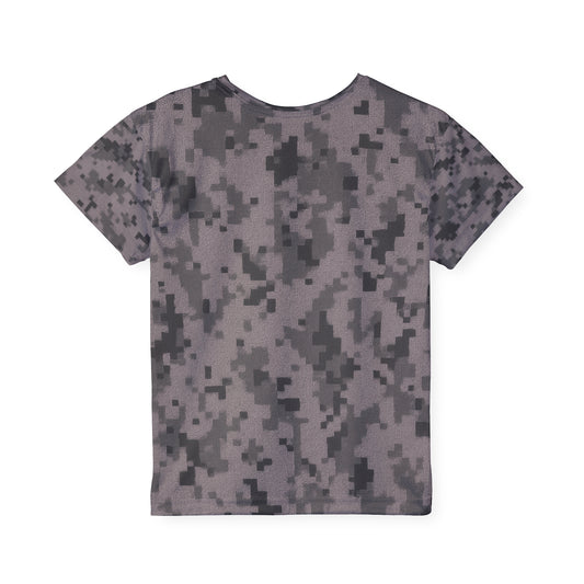 Kids Camouflage Sports Jersey, Activewear, Camo T-Shirt for Boys and Girls, Birthday Gift, Team Spirit, Outdoor Play, Holiday Apparel - TRV