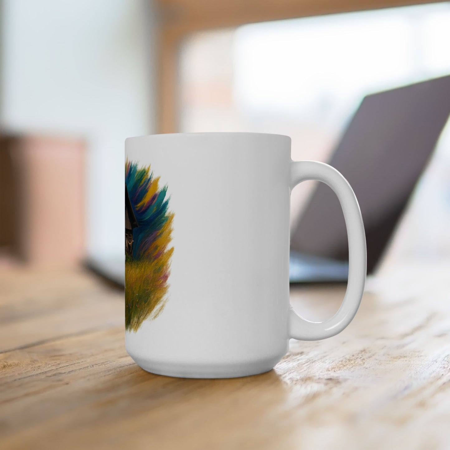 Vibrant Landscape Ceramic Mug for Nature Lovers - Perfect for Coffee, Tea, Gifts, Home Decor, 11oz & 15oz - TRV