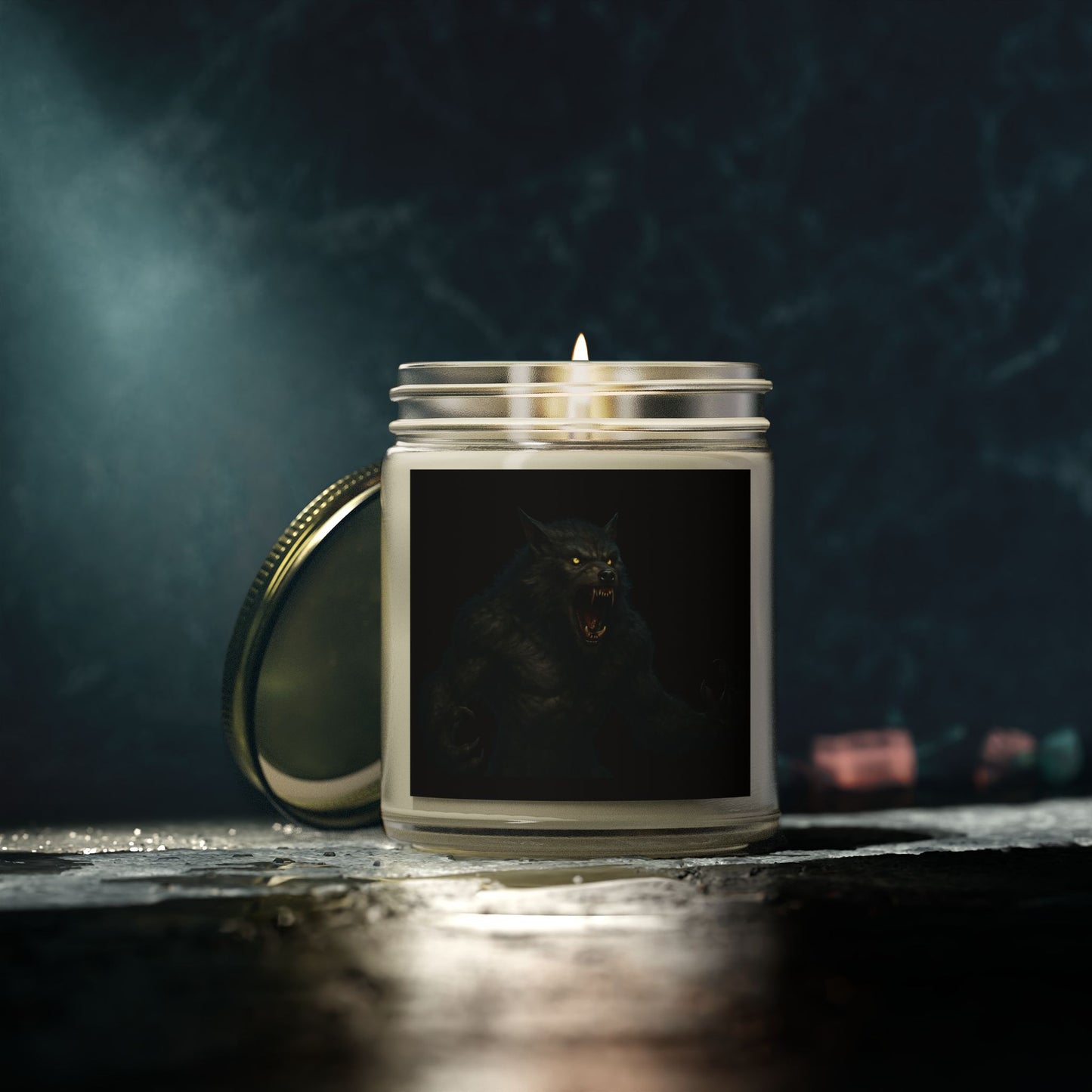 Mystical Creature Scented Candle, Hand-Poured Coconut Apricot Wax, Home Decor, Unique Gift, Halloween, Relaxation, Aromatherapy - TRV