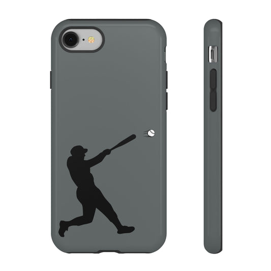 Printify baseball batter phone case, tough protective smartphone cover with baseball player design for sports fans.