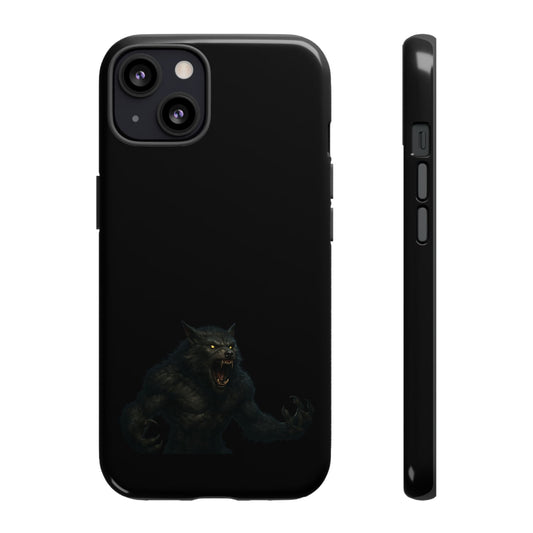 Werewolf Phone Case, dark monster graphic tough protective case - view 2