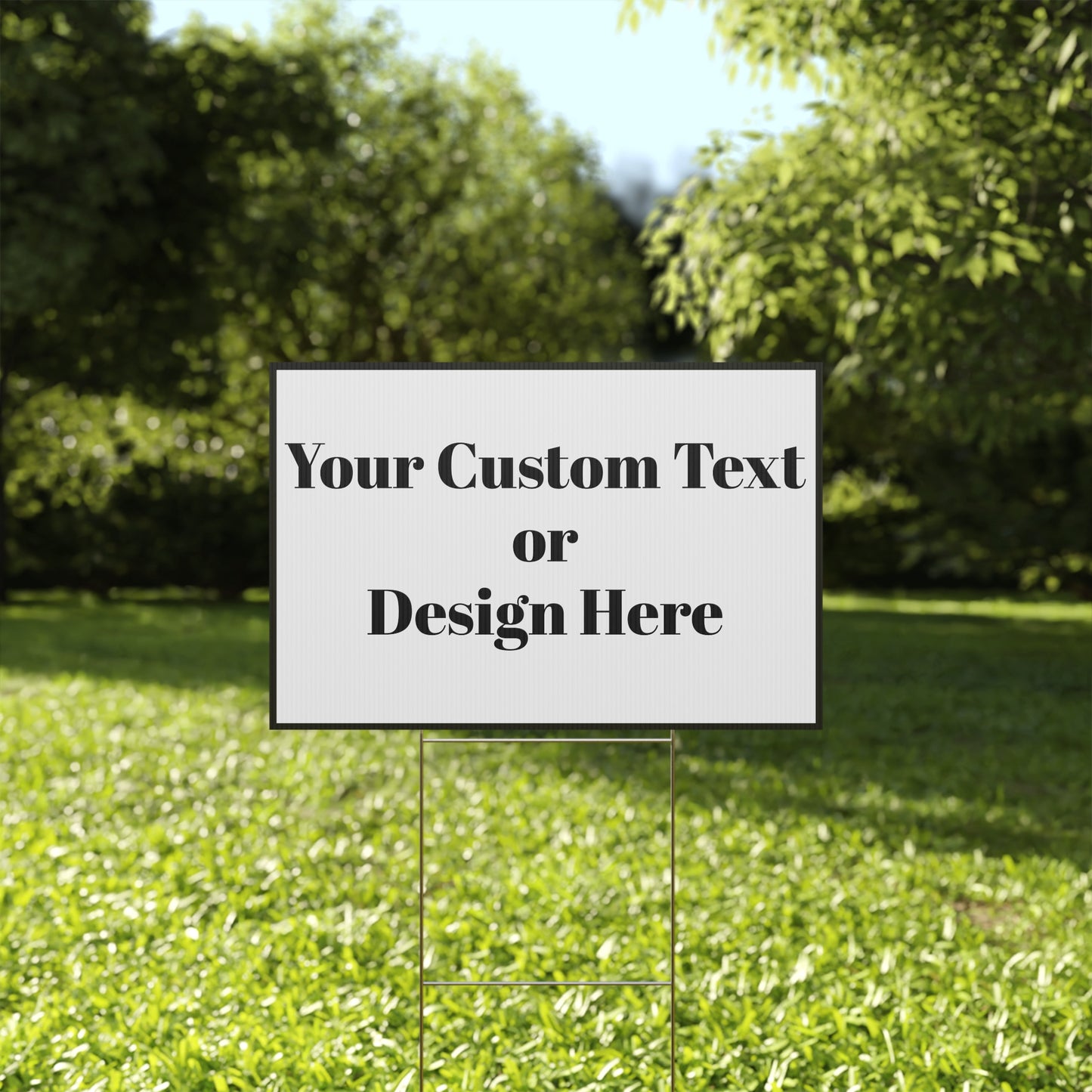Personalized garden flag for outdoor decor, featuring customizable design for events, made by Printify.