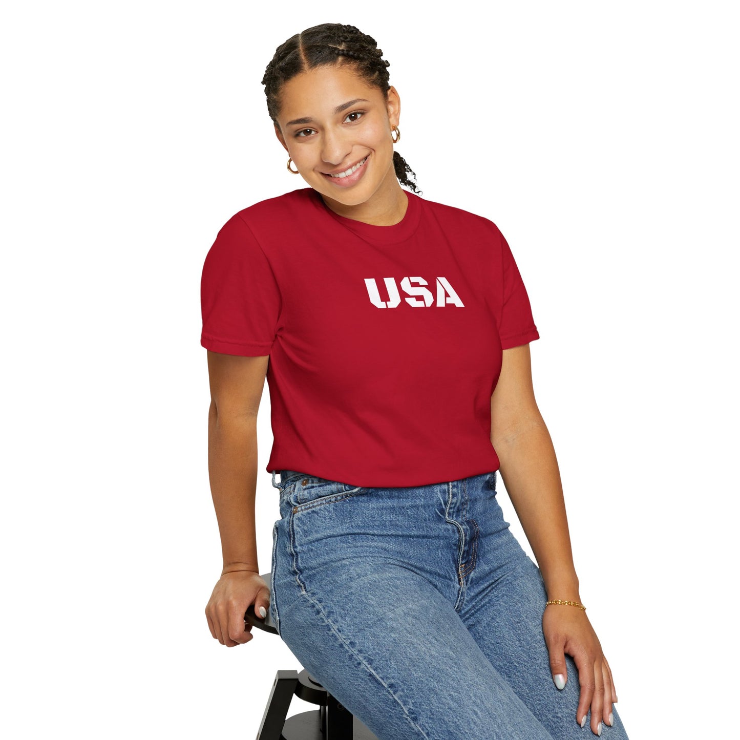 USA Vintage Unisex T-Shirt, Soft Cotton Tee, Casual Wear, Gifts for Her & Him, Summer Essentials, Independence Day Apparel - TRV