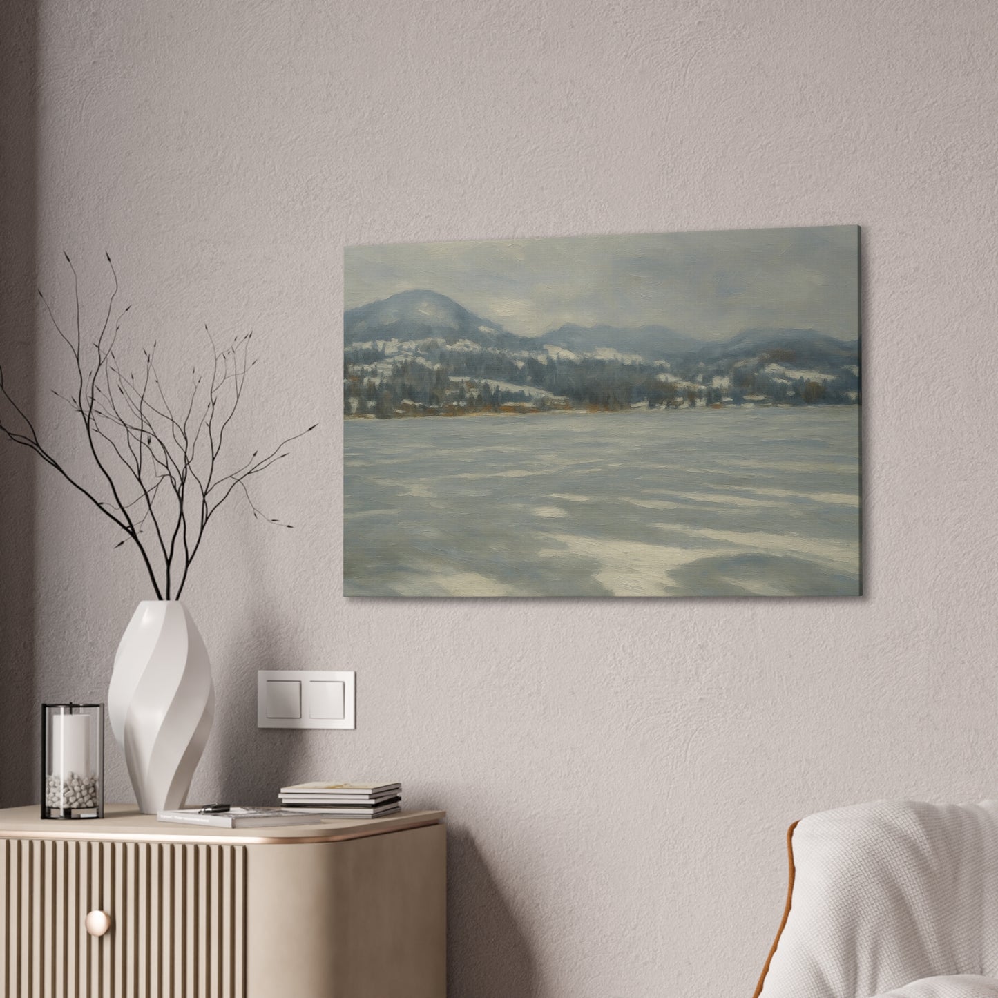 Serene Winter Landscape Canvas - TRV