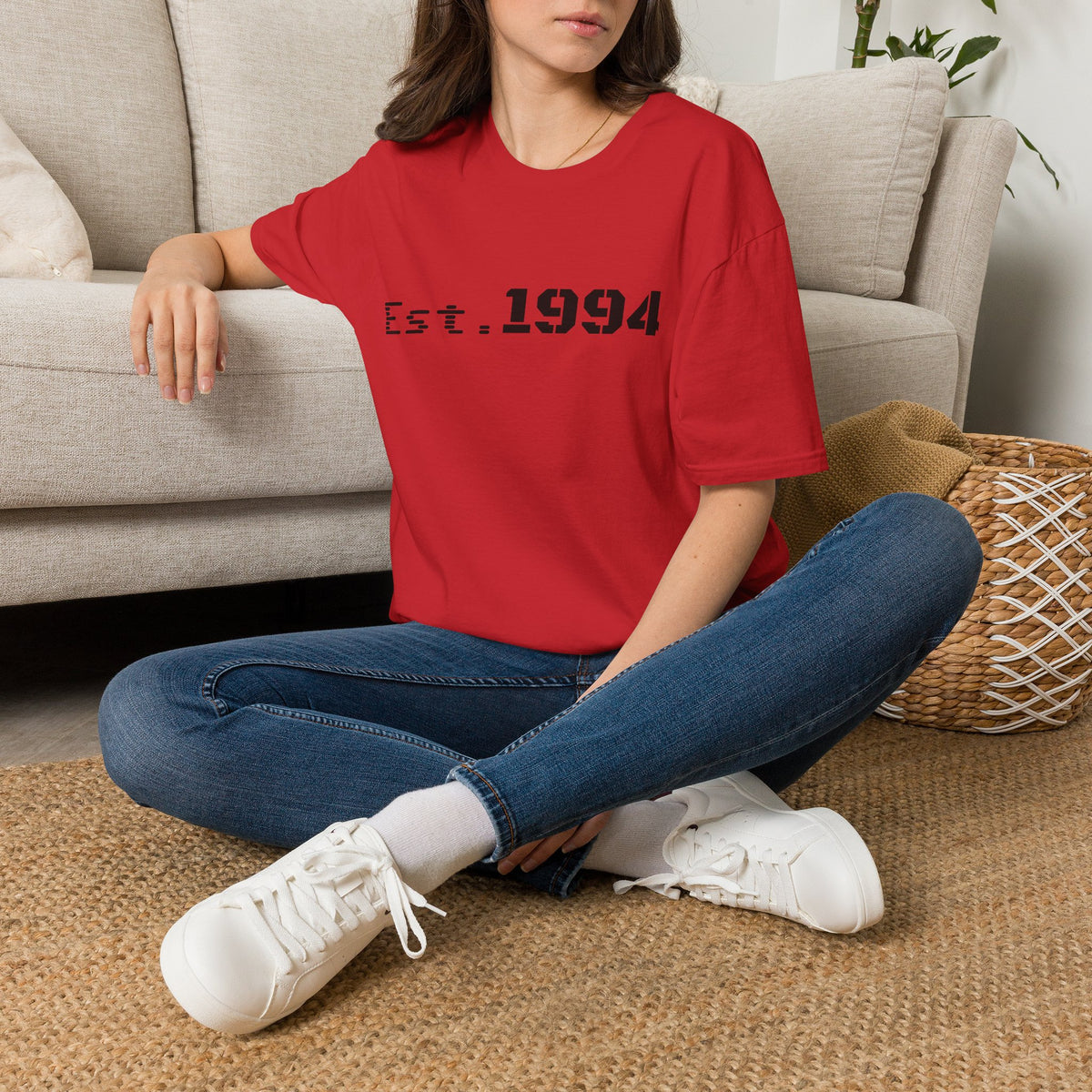 Vintage 1994 Est. graphic T-shirt by Printify featuring retro born in 1994 design on a casual cotton tee.