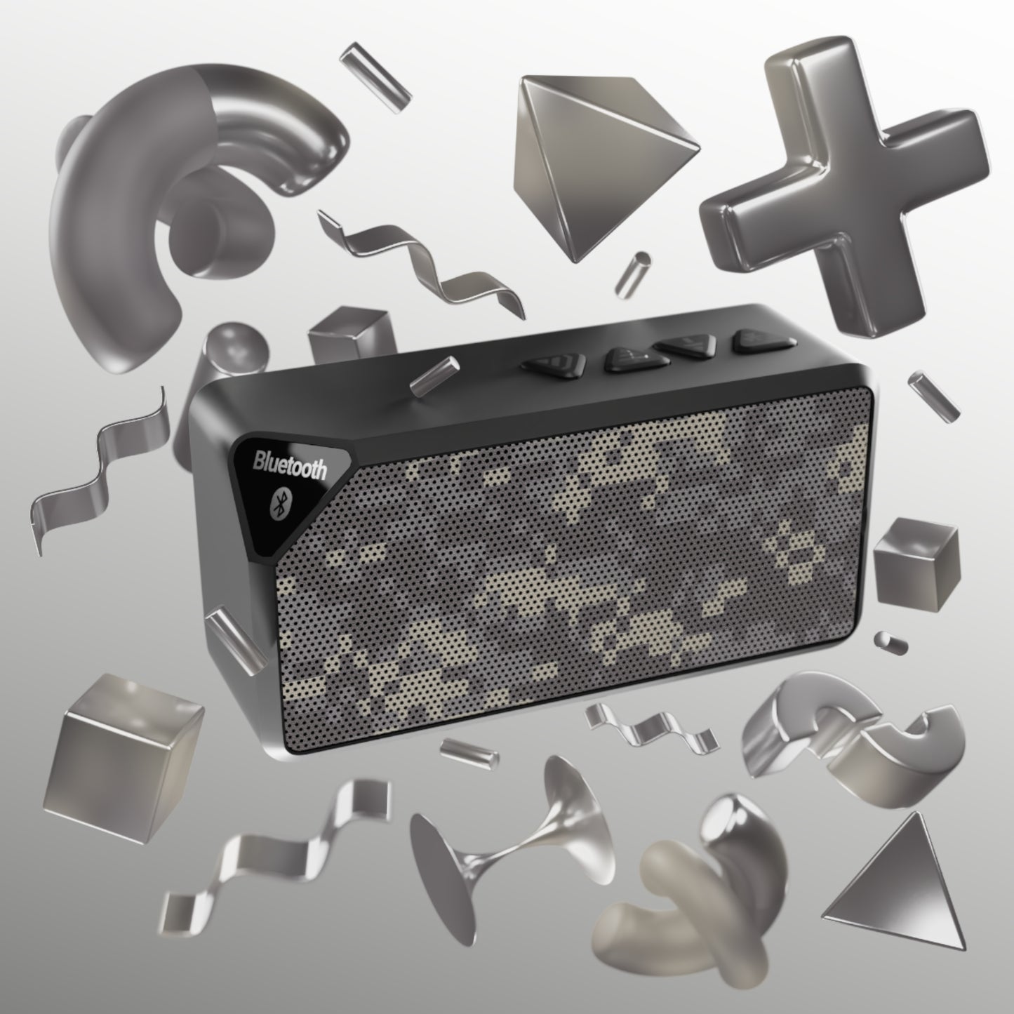 Stylish Bluetooth Speaker, Portable Wireless Speaker, Outdoor Speaker, Tech Gift for Music Lovers, Modern Home Decor