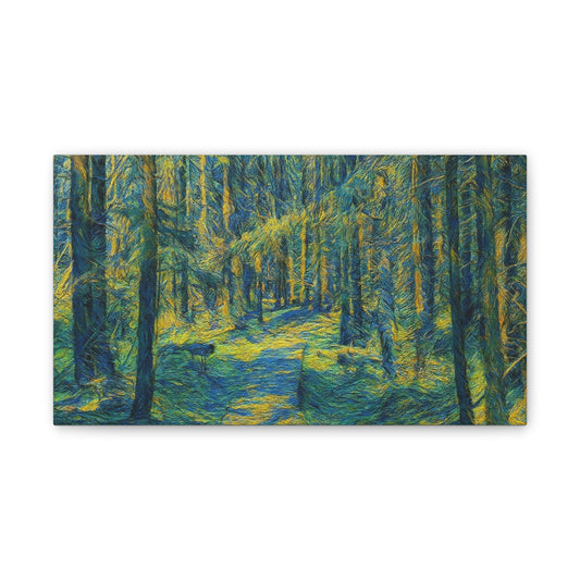 Canvas Art Print, Forest Path Painting, Nature Decor, Wall Art, Gift for Nature Lovers, Home Decor Inspiration - TRV