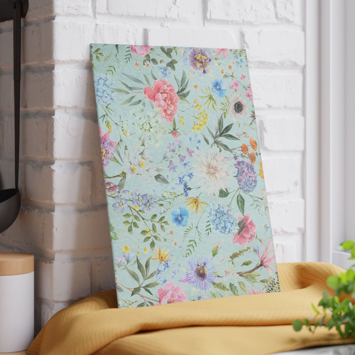 Pastel Garden Floral Glass Cutting Board - view 12