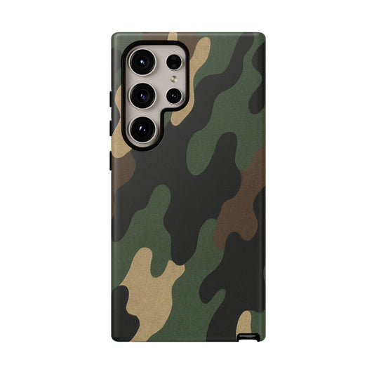 Camouflage Phone Case, Tough Phone Cover, Military Style Accessory, Protective Case for Men, Gifts for Soldiers - TRV