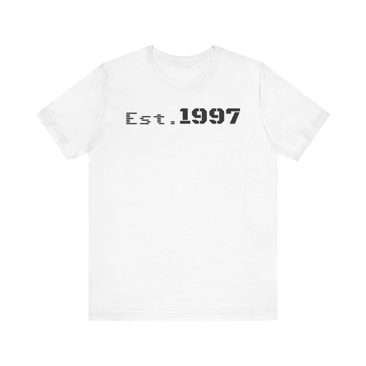 Vintage Est. 1997 Unisex Tee, Gift for Birthdays, Celebrations, Casual Wear, Retro Fashion, Cool Graphic T-Shirt - TRV