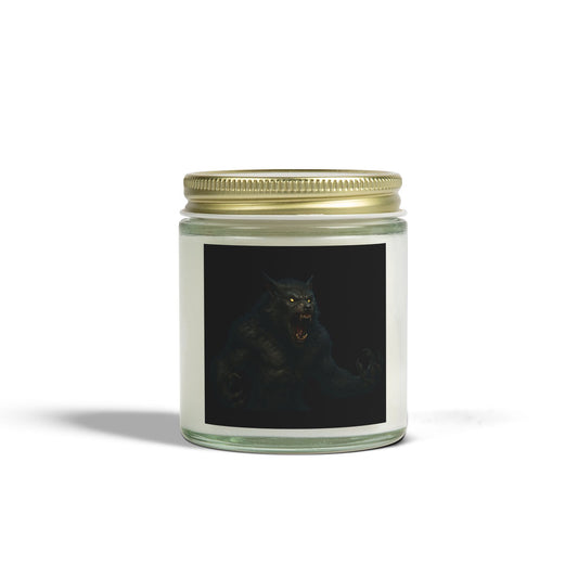 Mystical Creature Scented Candle, Hand-Poured Coconut Apricot Wax, Home Decor, Unique Gift, Halloween, Relaxation, Aromatherapy - TRV
