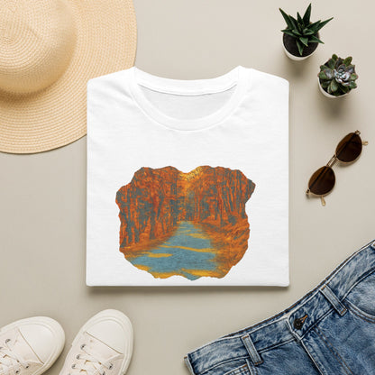 Autumn Pathway Unisex Softstyle T-Shirt, Cozy Fall Shirt, Nature Lover Tee, Scenic Route Top, Gift for Hikers, Casual Wear, Outdoor [...]