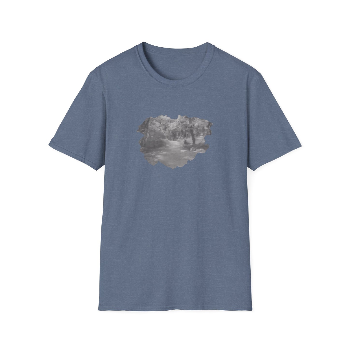 Serene Nature Landscape T-Shirt - Comfortable Unisex Tee, Outdoor Adventures, Nature Lover Gift, Casual Wear, Stylish Spring Top - TRV