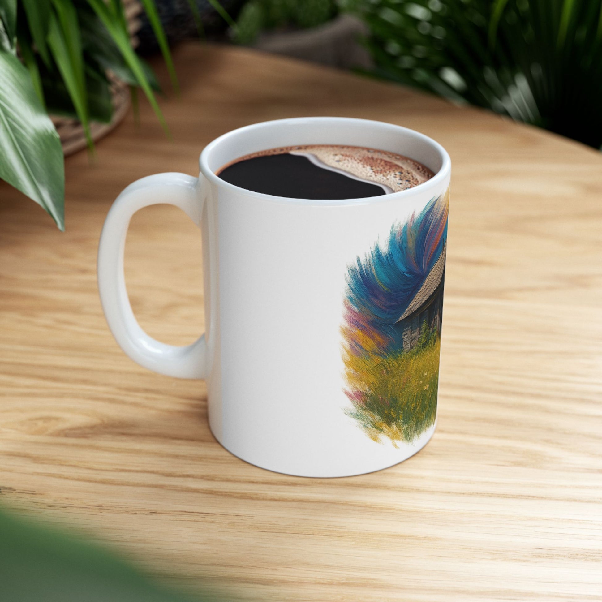 Vibrant Landscape Ceramic Mug for Nature Lovers - Perfect for Coffee, Tea, Gifts, Home Decor, 11oz & 15oz - TRV