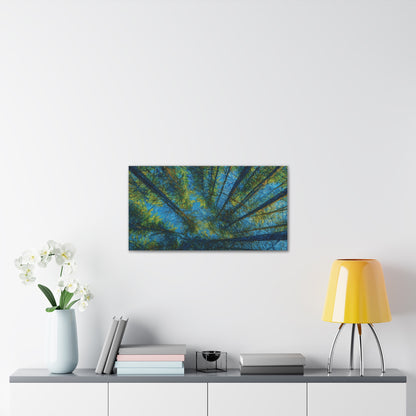 Canvas Wall Art, Forest Perspective Print, Nature Decor, Home & Office Art, Rustic Wall Hanging, Tree Art for Nature Lovers - TRV