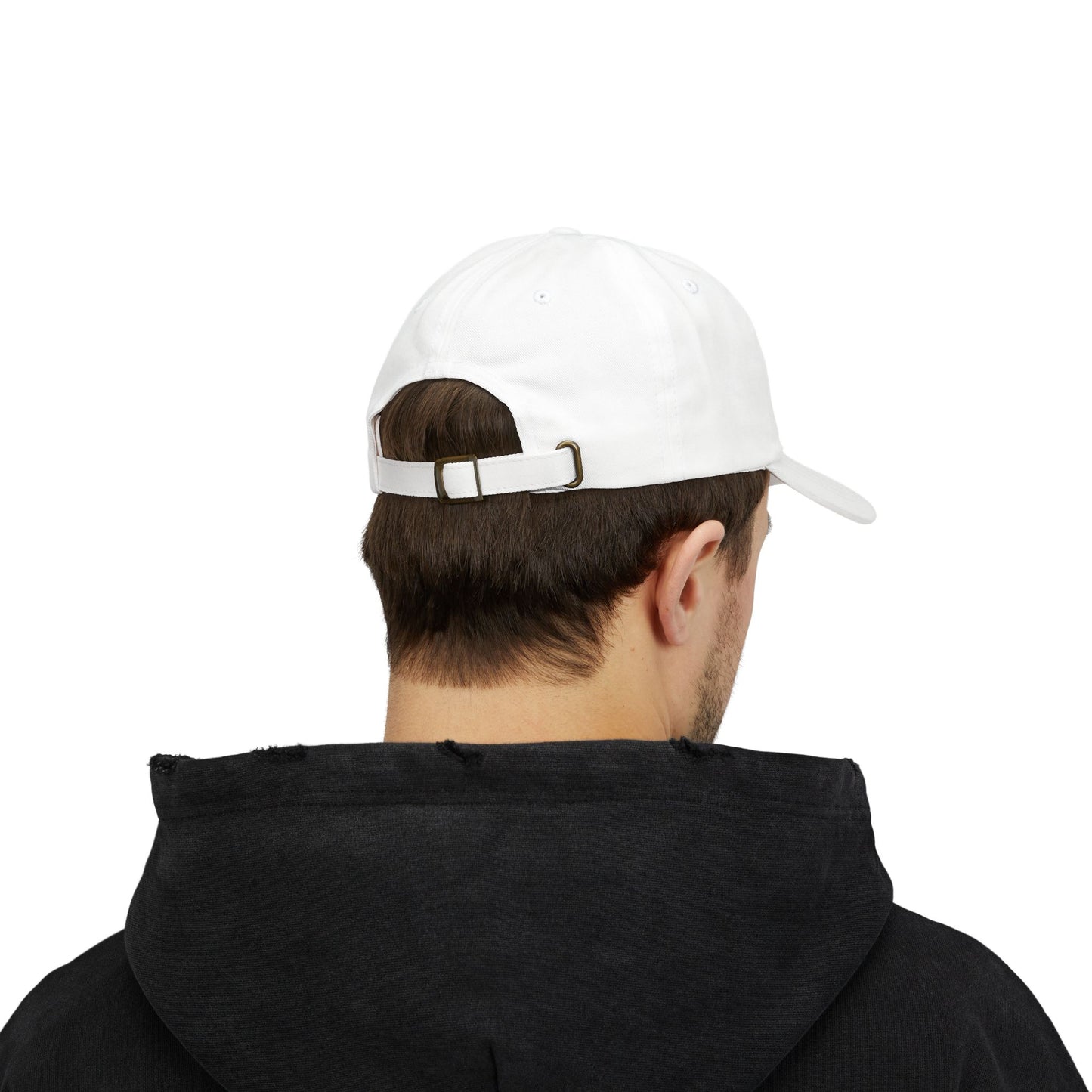 Dad Cap — "My anxiety has anxiety" Embroidered White Baseball Hat