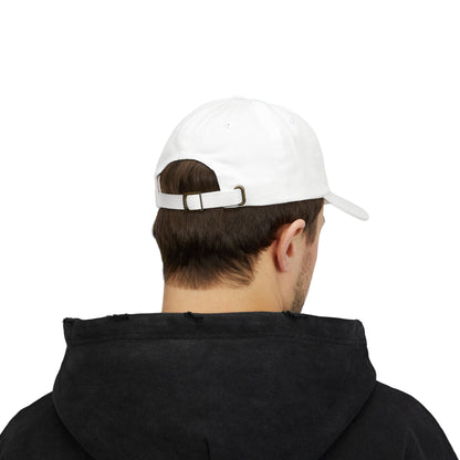 Dad Cap — "My anxiety has anxiety" Embroidered White Baseball Hat