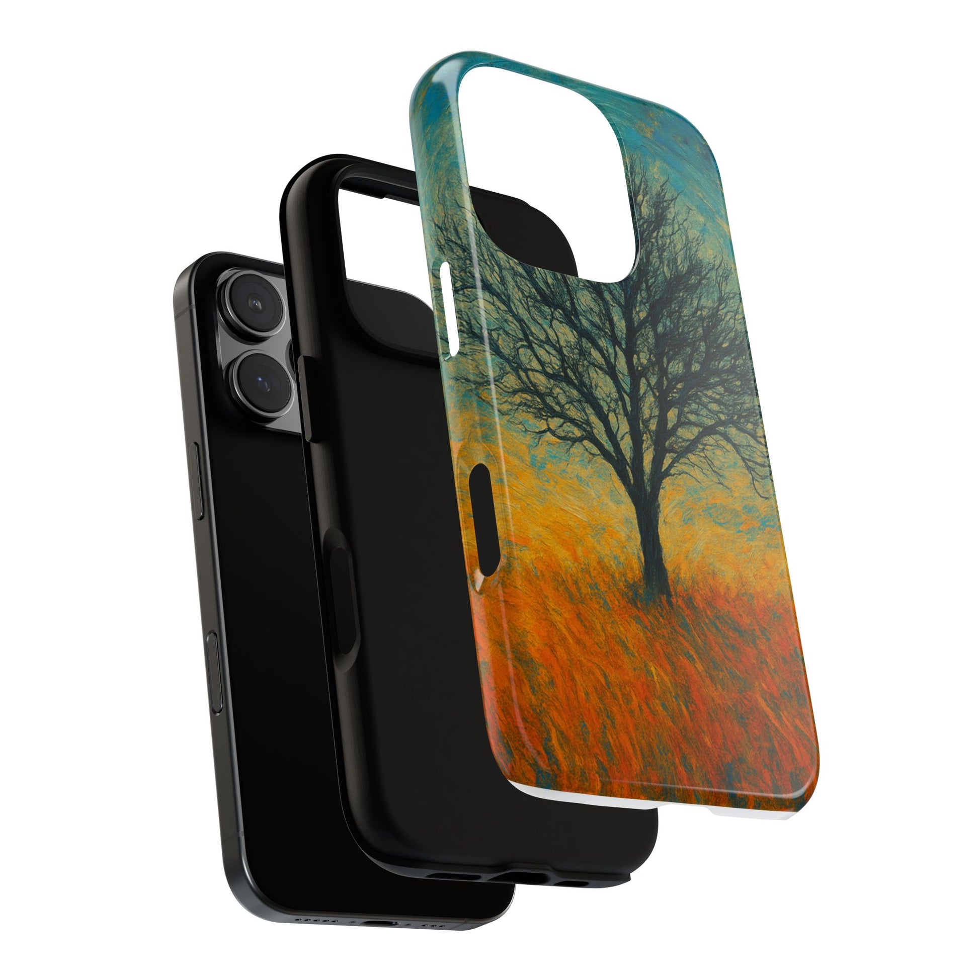 Artistic Phone Case with Tree Design, Nature Lover Gift, Unique Phone Cover, Holiday Present, Eco-friendly Tech Accessories - TRV
