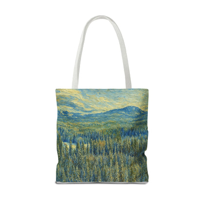 Nature-Inspired Tote Bag, Eco-Friendly Carryall, Bohemian Style Purse, Art Tote, Great Gift for Nature Lovers, Shopping Bag, Travel [...] - TRV