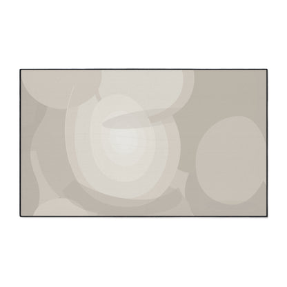 Neutral Abstract Circles Heavy Duty Floor Mat | Non-Slip Entry Rug