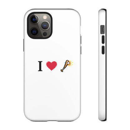 I Love Baseball Vibe Phone Case - Tough Cases for Sports Lovers, Gifts for Athletes, Fun Accessories, iPhone and Android Compatible - TRV
