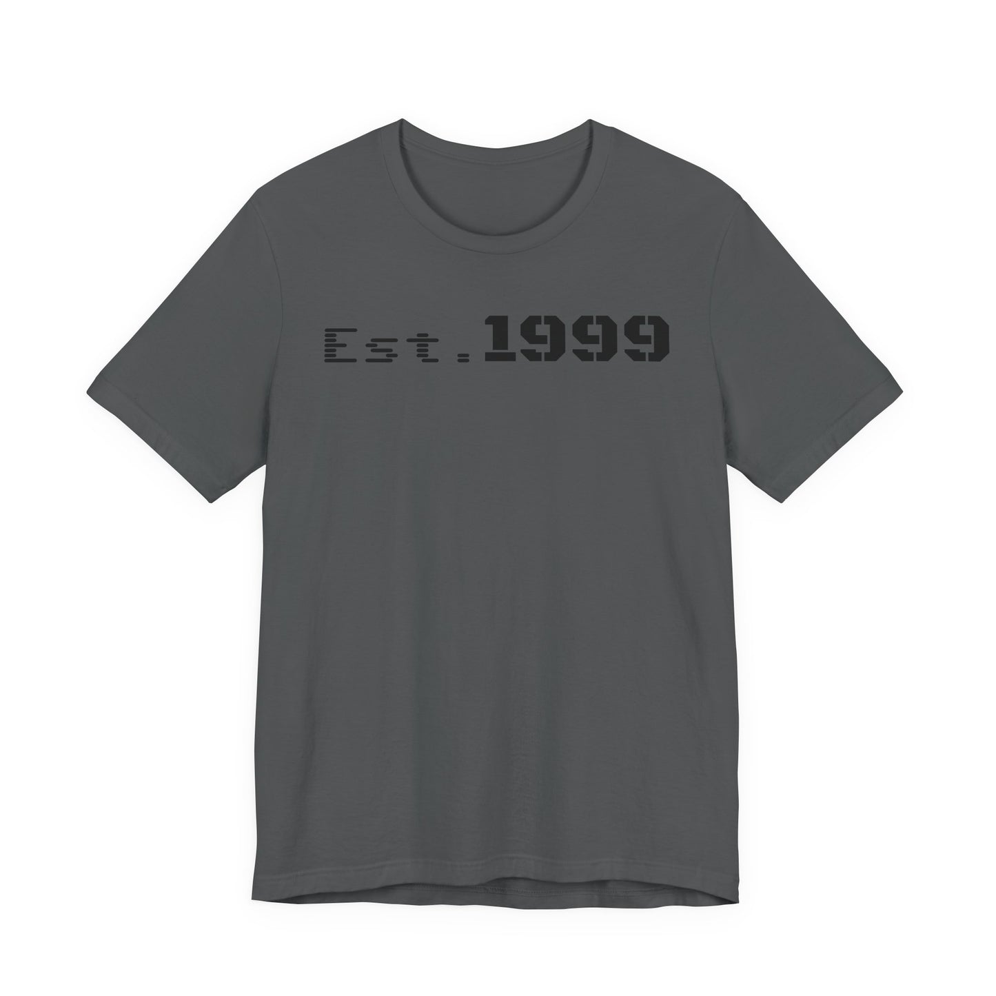 Est. 1999 Unisex Jersey Tee - Casual Birthday Gift, Vintage Style Shirt, Year Established Tee, Customizable Apparel, Unisex Gift