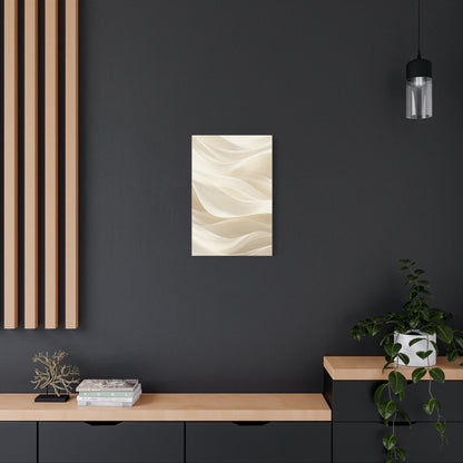 Neutral Abstract Wave Art Matte Canvas