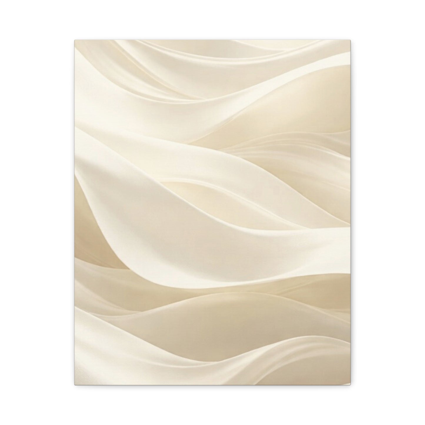Neutral Abstract Wave Art Matte Canvas