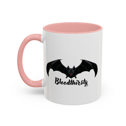 Bloodthirsty Bat Coffee Mug - Unique Halloween and Gothic Accents