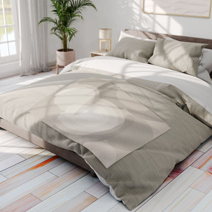 Abstract Neutral Swirls Arctic Fleece Blanket | Minimal Modern Throw