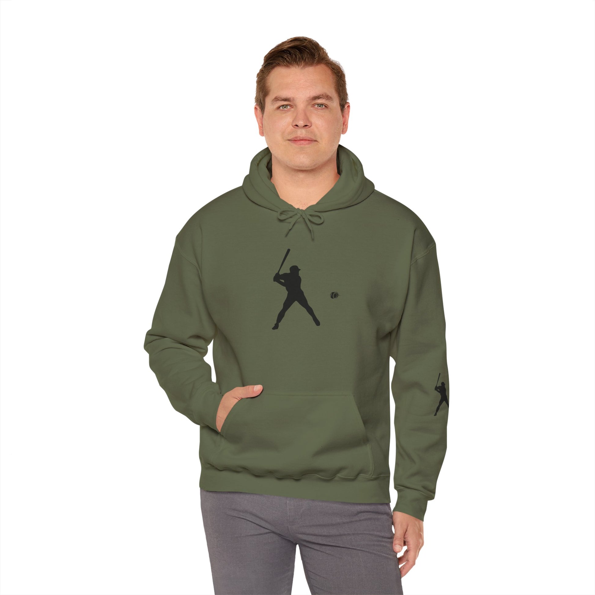 Baseball Themed Unisex Hoodie, Streetwear, Sports Fan Sweatshirt, Gift for Athletes, Casual Wear, Fall Fashion - TRV
