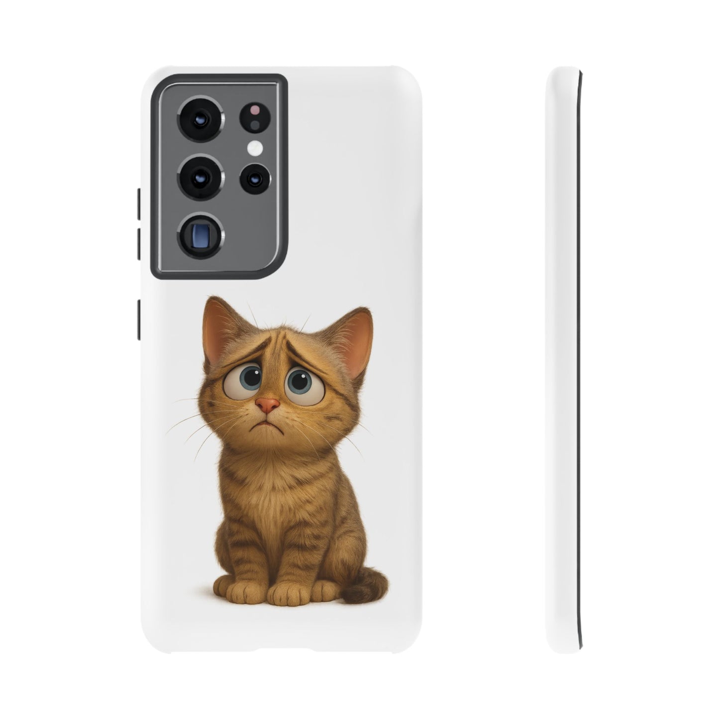 Cute Cat Phone Case, Funny Kitty Case, Animal Lover Gift, Cat Lover Accessory, Unique Cat Design Case, Pet Mom Gift - TRV