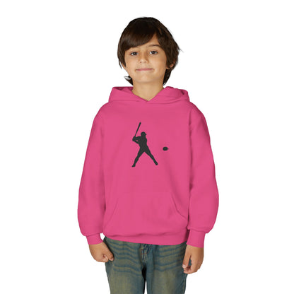 Baseball Themed Youth Hoodie, Sports Sweatshirt, Kids Gift, Youth Apparel, Baseball Fan Gear, Athletic Hoodie